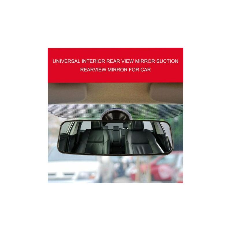 Universal-Auto-Rückspiegel, 200 x 60 mm Saugnapf-Auto-Innenspiegel