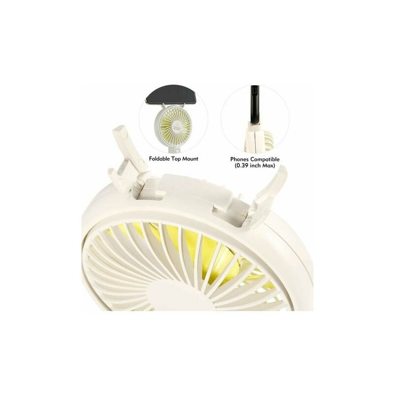 Ventilator 12 V - Oszillierend mit Klammerhalterung