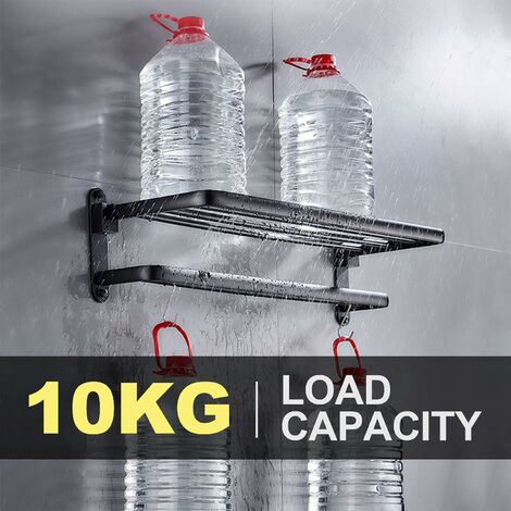 Mittimiya Ausziehbarer Handtuchhalter 44-75cm - 3 Stangen Edelstahl Türhalter Ohne Bohren