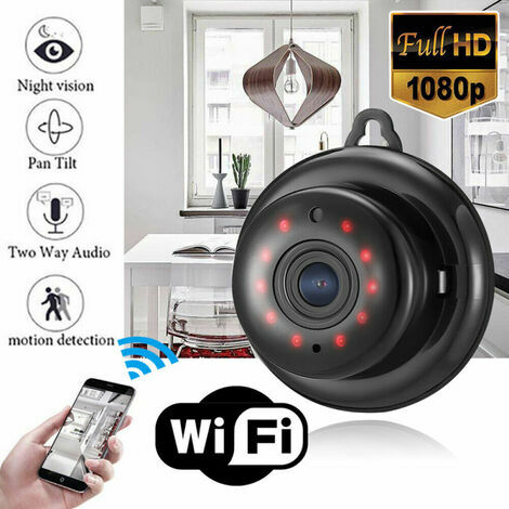 Mini WIFI IP Kamera WLAN Überwachungskamera Webcam 1080P HD Nachtsichtkamera