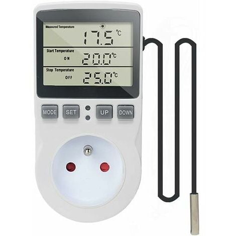 Temperaturregler digital 2 Kanal Thermostat mit Temperaturfühler