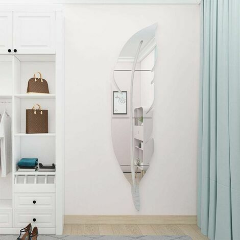 Selbstklebende Spiegel Fliesen Wandaufkleber Badezimmer reflektierende  Dekor Kleben auf Kunst für die Heimdekoration