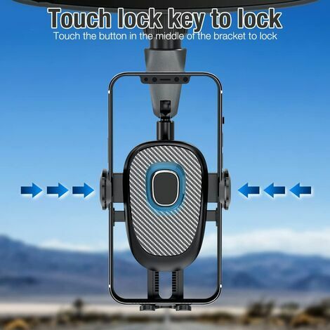 Auto Rückspiegel Handyhalter, 360° drehbarer Handyhalter