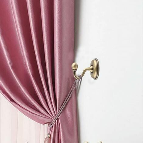 2 Stück Vorhang Raffhalter Haken, bronzefarbener Vorhanghaken, Vintage  U-Wandhalterung zum Aufhängen von Vorhängen, Hüten, Westen