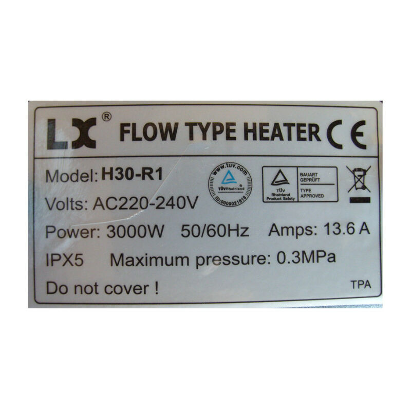 Chauffe-piscine électrique 3KW Avec Thermostat – Protection Brûlure à Sec & Surchauffe – Auto-régulation Température – Connexion Tuyau 1.5 Pouce – Pour Spa, Baignoire, Petit Bassin