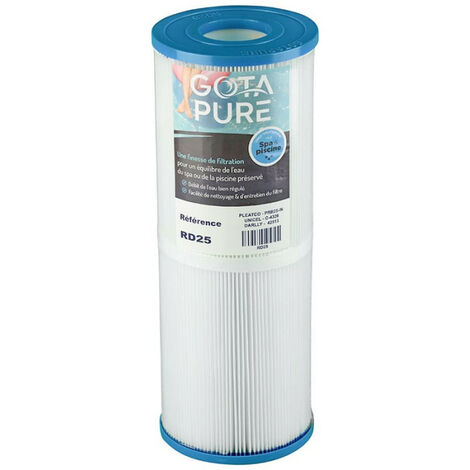 Filtre spa 125mm PRB25IN – Longueur 338mm – Surface de filtration 2.5m² – Matériau Reemay pour filtration durable - SC704 (1/3)