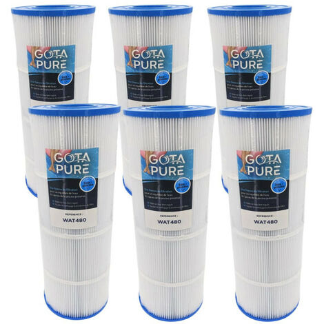 6 filtres piscine WAT480 Gota Pure compatible Waterair Escawat (1/3)