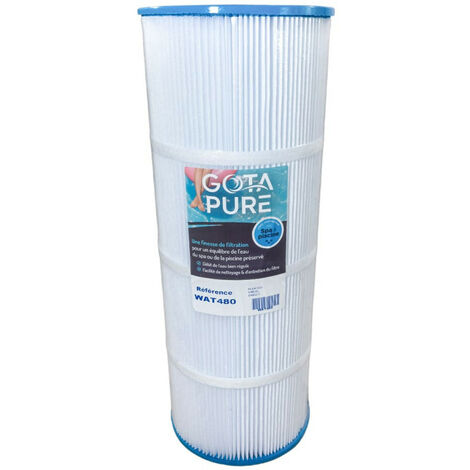 Filtre piscine WAT480 – Cartouche 480mm x 180mm – Ouverture 75mm – Matériau Reemay pour filtration efficace