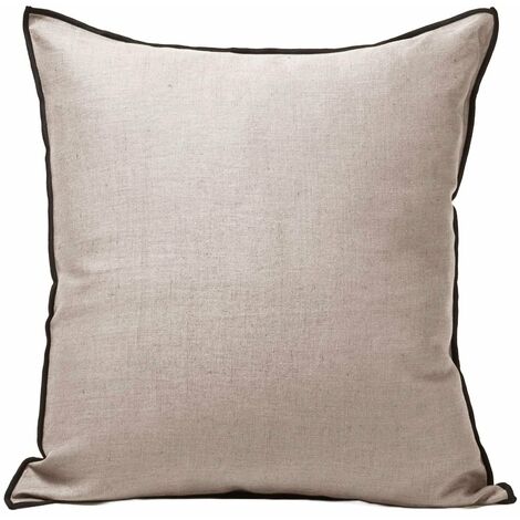 Housse de coussin en 100% lin lavé légèrement froissé  CARLINA (1/5)