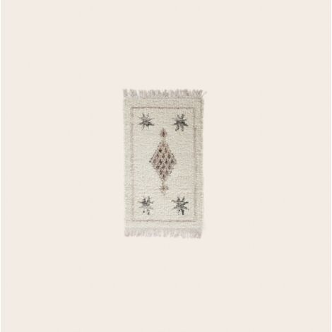 Tapis de sol 120x180 cm MADURA - Ivoire et gris - FADI