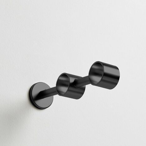 Support lorgnon double Ø2,9x16 cm MADURA - Noir mat - ALMA (1/3)
