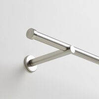Tringle à rideaux Ø1,9x250 cm MADURA - Aluminium - ALMA