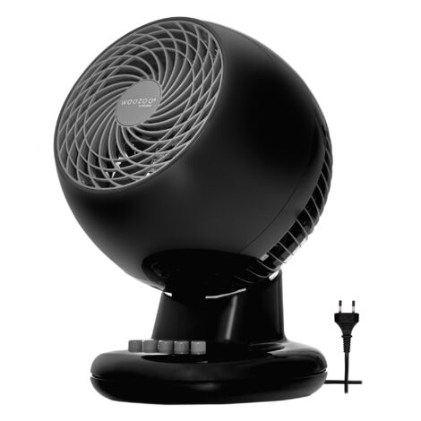 Iris Ohyama Woozoo, 13m², Ventilatore da Tavolo, Ventilatore da Scrivania, Nero, Oscillazione, Silenzioso, Portatile, Per Camera Da Letto, Soggiorno, Raffreddamento, Potente, PCF-M15