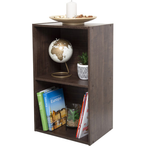 Iris Ohyama, Armadietto, Libreria, Armadietto con 2 Ripiani, Grande Capacità , Multifunzionale, Robusto Ufficio, Camera da Letto, Soggiorno - Office Basic Rack CX-2FN - Marrone