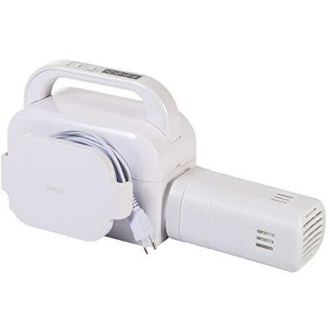 Iris Ohyama, Scaldacoperte elettrico e asciugatrice 2-in-1, 490W, Tubo flessibile espandibile, 3 impostazioni del timer, Per biancheria da letto, coperte - Bed Warmer BW-C1 - Bianco