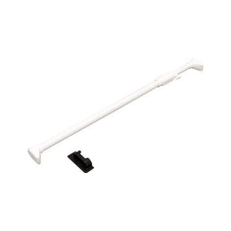 Iris Ohyama, Bastone telescopico, Bastone per tende, 75 / 120 cm, Solido, Montaggio facile, Bagno, Montaggio facile, Spogliatoio - Bastone telescopico H-NPJ-120 - Bianco