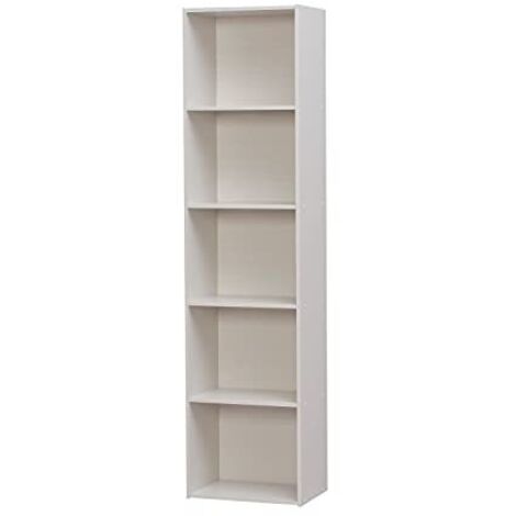 Iris Ohyama, mobili, scaffale per ufficio, libreria, grande capacità, CX-5FN, quercia bianca, W29.7 x D42 x H170.3 cm