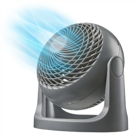 Iris Ohyama Woozoo, 23m², Ventilatore da Tavolo, Ventilatore da Scrivania, Grigio, 3 Velocità, Silenzioso, Portatile, Per Camera Da Letto, Soggiorno, Raffreddamento, Potente, PCF-HE18