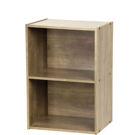 Scaffale Angolare Iris Ohyama 4 Ripiani - Legno, 41.5x29x116.6cm, Grigio - Per Soggiorno, Ufficio - Foto 7