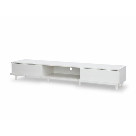 Iris Ohyama, Mobile TV/TV da banco/Mobile TV/Mobile TV con ripiano/Mobile TV in legno/mobili tv, TV : 73 pollici, Ufficio, Casa, TV cabinet/shelf, BAB-180A, Quercia Bianco