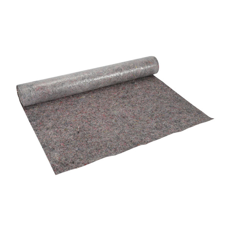 Relaxdays Couverture déménagement, 1x25 = 25 m², Rouleau protection sol 220  g/m² tapis travaux peinture, gris