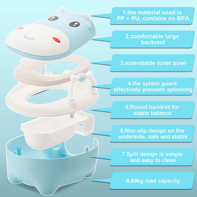 SWANEW Toilette Pot WC Bebe Enfant Bébé de Siege Reducteur Rehausseur  Chaise Réducteur Toilettes Blau