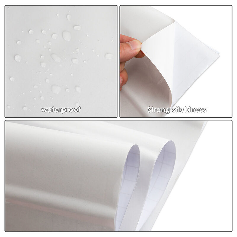 Randaco 2x Papier Adhesif pour Meuble 61X500cm Film Vinyle Autocollant Pour  Meubles Armoires Murs Chambres à Coucher Imperméable DIY Décoratif Papier  Peint-Blanc
