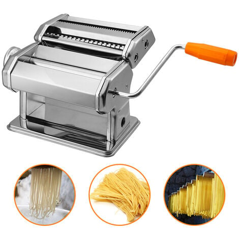 Machine à pâtes fraîche inox,pour Spaghetti Tagliatelle Lasagne avec  laminoir