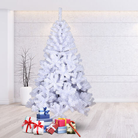 Sapin de Noël Artificiel 210 CM Matériau PVC avec Pied en Métal