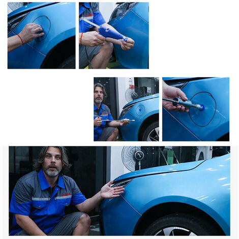 Hengda 48X Kit De Débosselage Auto Outil de réparation Sans Peinture  Réparation Carrosserie carrosserie et panneaux