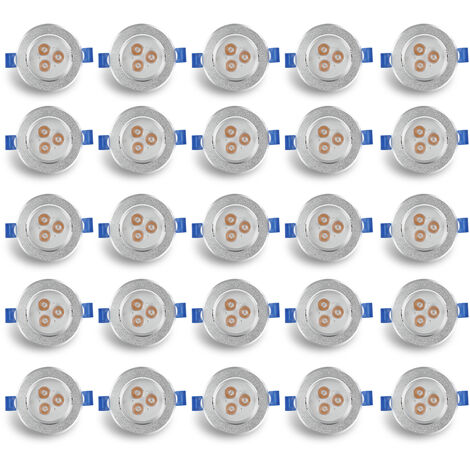 Randaco Lot de 20 Spots LED Encastrables Spot Encastrable LED 3W