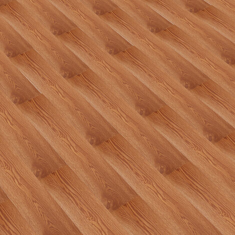 Revêtement de sol adhésif lames laminées pvc vinyle effet naturel  compatible au plancher chauffant 7 pièces 0,975 m² night oak chêne noir  [neu.holz] - Conforama
