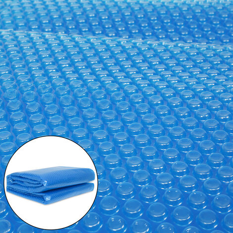 Bâche à bulle d'été 400 microns Bleu piscine 12m x 6m