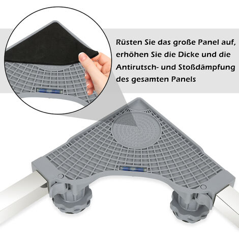 Machine à laver Base Support Trolley Pieds Portable Réglable Télescopique  Frigo Stand Roue pour Séchoir