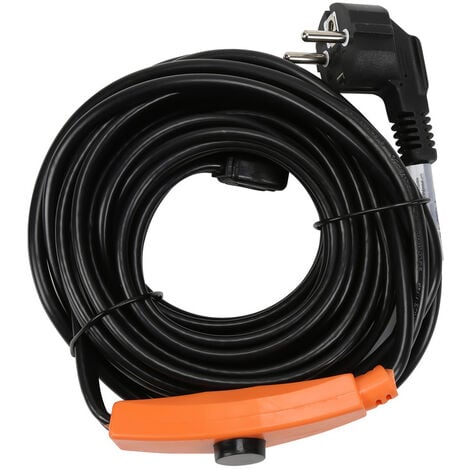 Câble chauffant Câble antigel Traçage de tuyaux autorégulant avec  thermostat 4m 64W