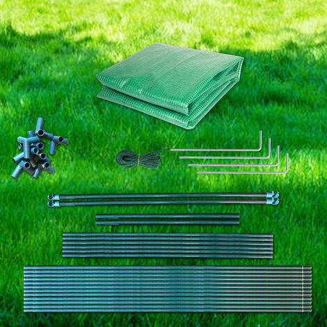 Serre de jardin - serre de balcon - Abri de Jardin avec Bâche Souple - 200  x 80 x 170 cm, couverture Vert translucide