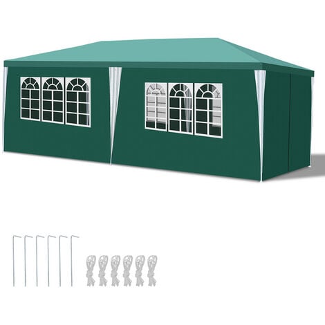 TOOLPORT Tente-Garage carport 3,3 x 4,8m d'élevage abri agricole Tente de  Stockage bâche PVC 800 N Armature Solide Vert Fonce : : Jardin