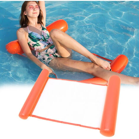 Fauteuil de piscine Lounge avec fond en maille Orange - Intex