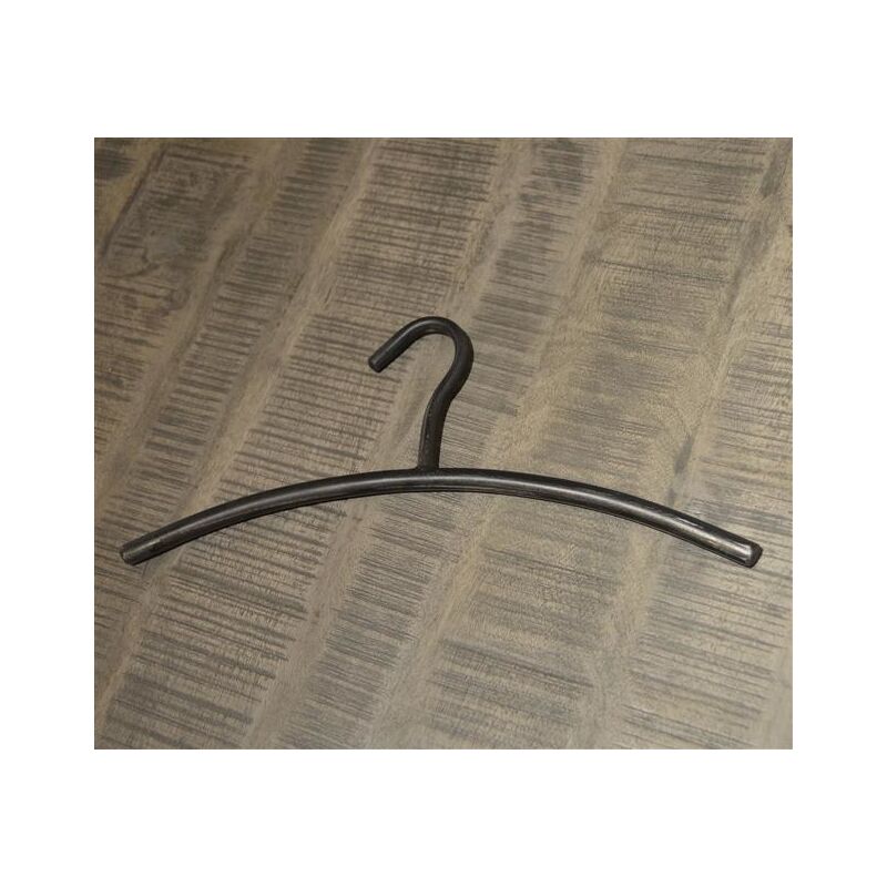 Coat Hanger Black brushed metal