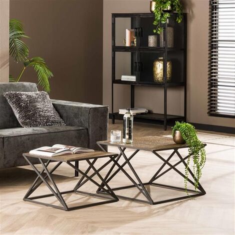 Industrial Coffee Table Vintage set of 2