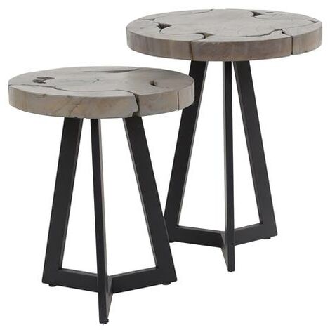 Industrial Side Table Frank set of 2