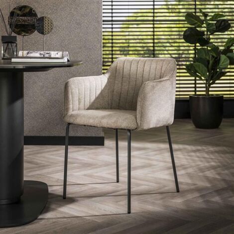 Scandinavian Dining Chair Ox  Upholstery Beige