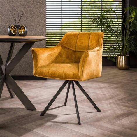 Velvet Dining Chair Bentley Gold