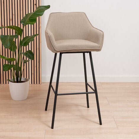 Taupe leather deals bar stools