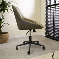 Industrial Rotatable Office Chair Lennox Green - Green