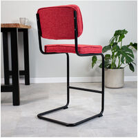 Industrial Bar Stool Martin Red - Red