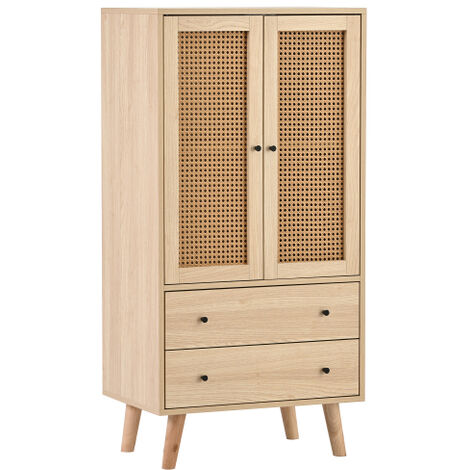 Soges Sideboard-Kommode mit Türen und Schubladen großer Stauraum 60 cm breit