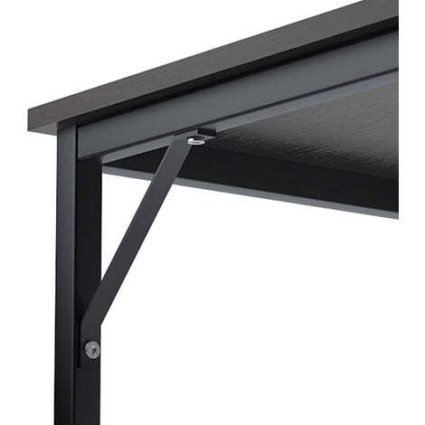 SogesHome Computertisch 100 cm Schreibtisch Arbeitstisch mit Speicherplatine Bürotisch für PC und Laptop aus Holz und Metall