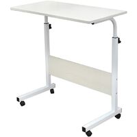 Soges Laptoptisch Beistelltisch PC Tisch Notebook Sofatisch Laptopständer mit Rollen