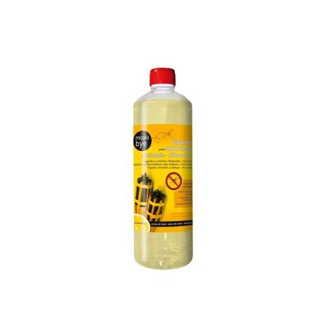 TORCIA fiaccola  per olio citronella CON BASE IN BAMBOO CM.35 colorata 